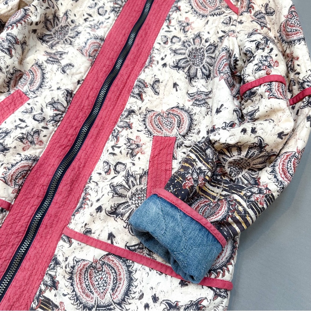 FREE PEOPLE Belario reversible paisley chambray jacket, S. - Picture 12 of 13